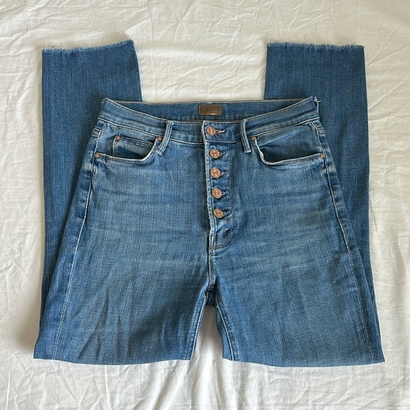 Mother the pixie dazzler ankle fray in wash beginners luck *flawed - Picture 3 of 16